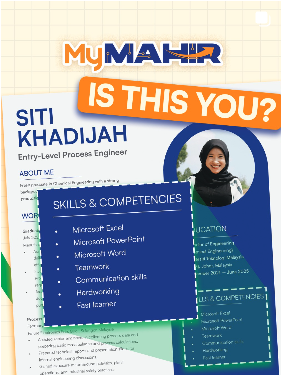 Dengan MyMahir, you can see what skills actually ngam for your future career.