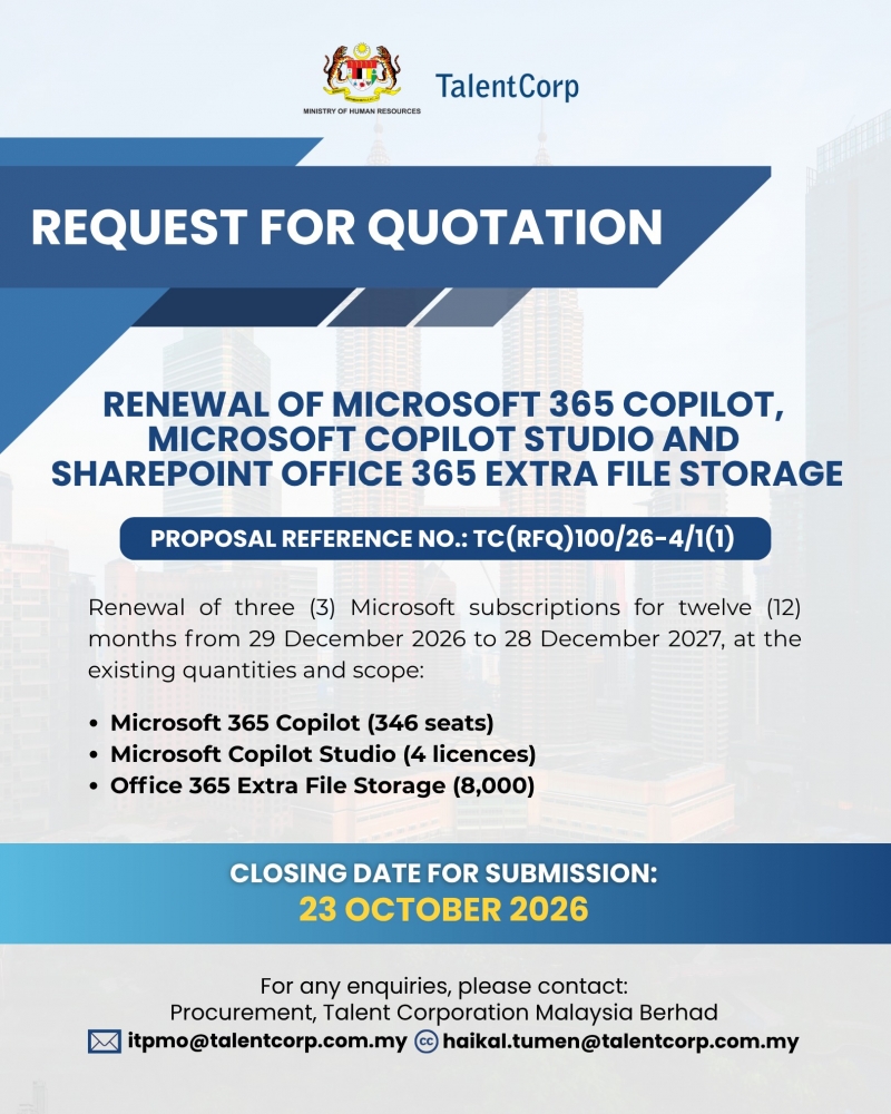 Renewal of   Microsoft 365 Copilot,   Microsoft Copilot Studio   and SharePoint Office 365
